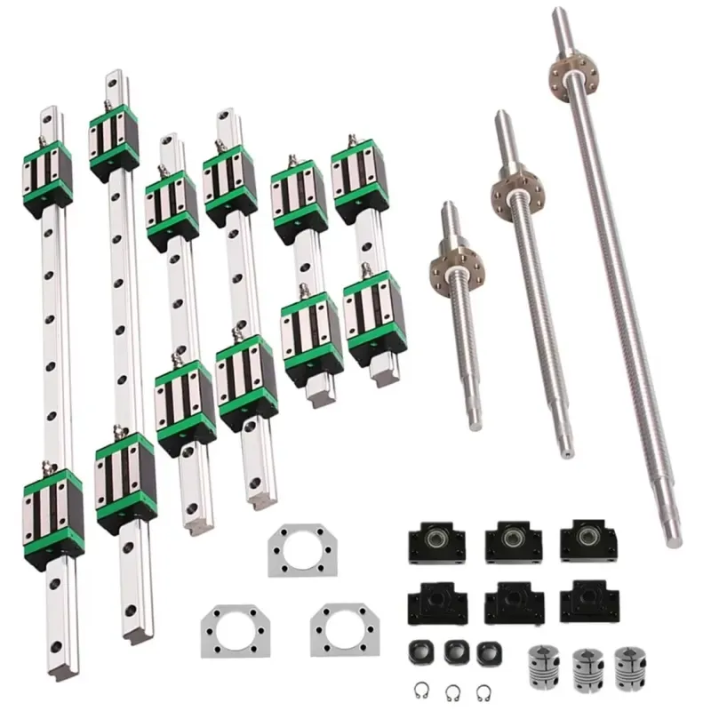 Hgr20 Linear Guide Rail Ballscrew Set - 6 zestawów prowadnic liniowych HGR20 400