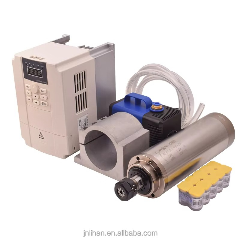 2.2Kw Water Cooled Spindle Kit Vfd - Zestaw wrzeciona obrabiarki chłodzonego wodą 2,2