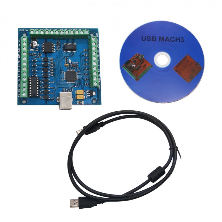 Mach3 Usb Cnc Controller 4 Axis 100Khz - Karta sterująca CNC MACH3 4-osiowa USB,