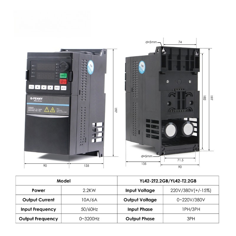 2.2kW ER20 D80 12000rpm/24000r – 2.2Kw Water Cooled Spindle Kit Vfd recenzja i cena