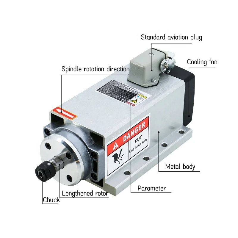 Silnik wrzeciona frezarki 2.2k – Er20 Collet Chuck Spindle Motor 220V recenzja i cena