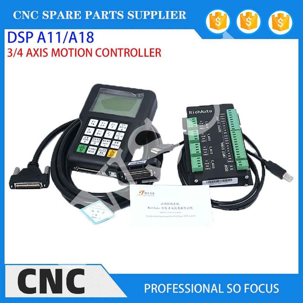 Sterownik ruchu CNC 3-osiowy 4 – Richauto A11 Dsp Controller 3 Axis recenzja i cena