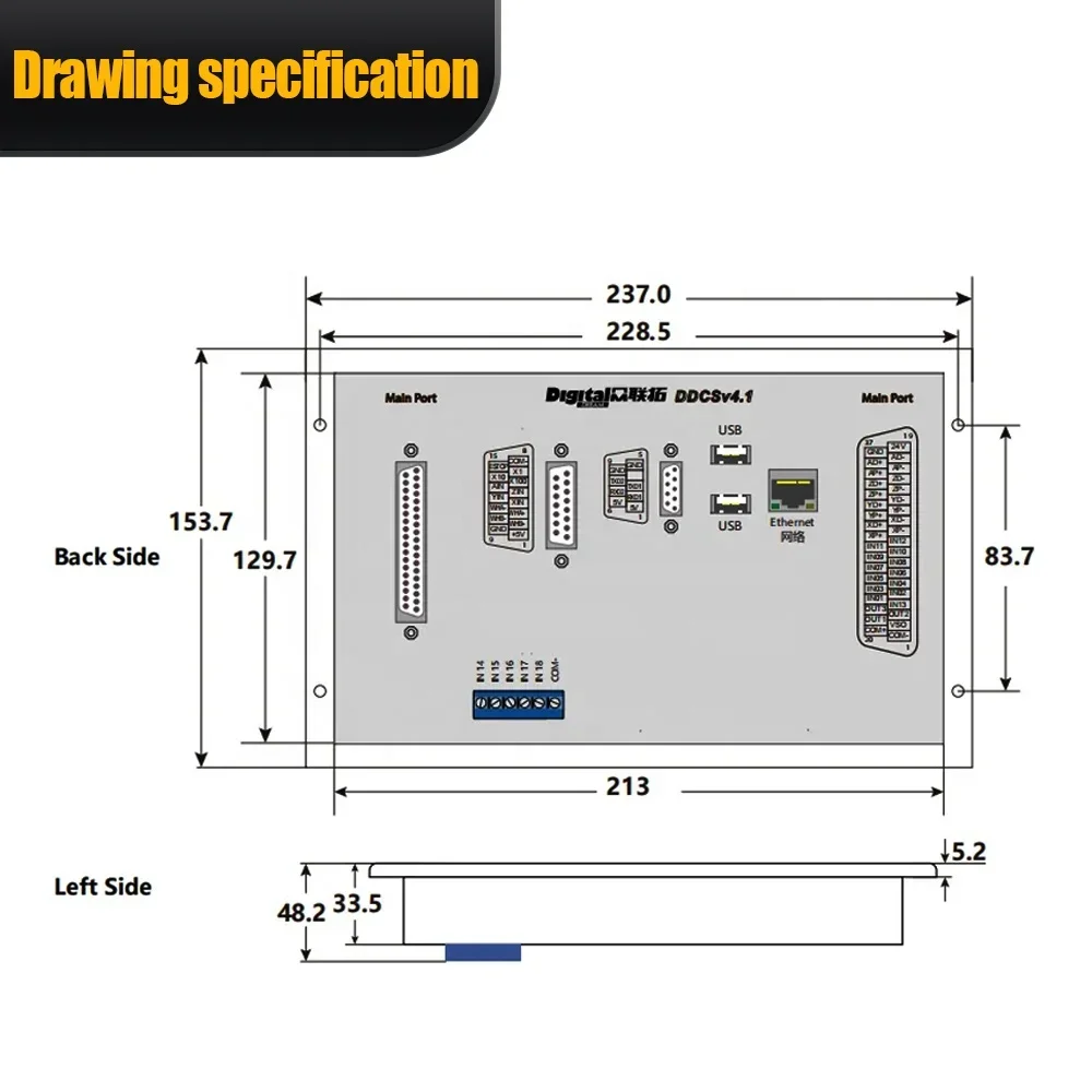 Najnowszy sterownik CNC HLTNC  – Ddcs V4.1 4 Axis Cnc Offline Controller recenzja i cena