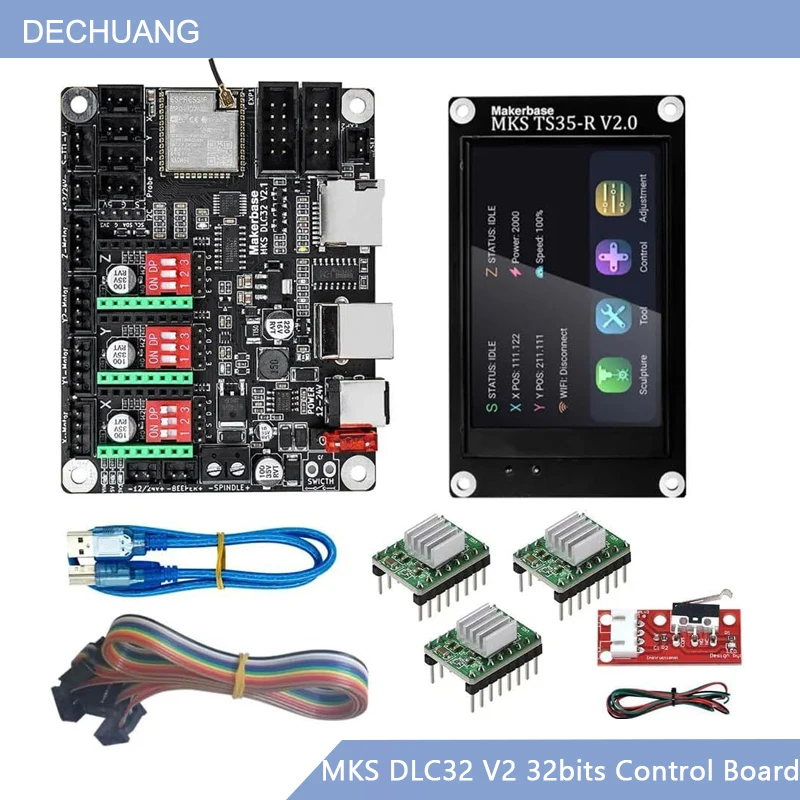 Kontroler offline WiFi MKS DLC – Grbl 32 Bit Control Board Offline Display recenzja i cena