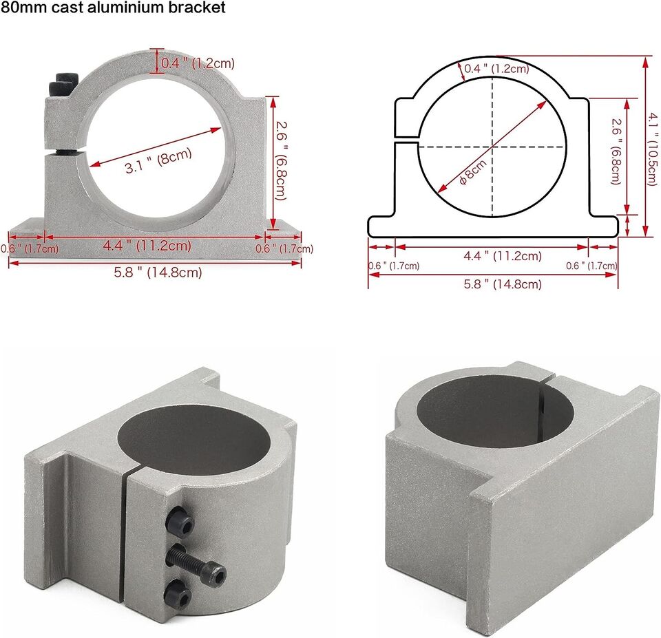 【UE/USA】 Zestaw silnika wrzeci – 2.2Kw Water Cooled Spindle Kit Vfd recenzja i cena