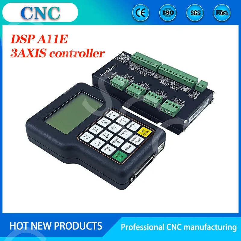 RichAuto DSP A11E 3-osiowy kon – Richauto A11 Dsp Controller 3 Axis recenzja i cena